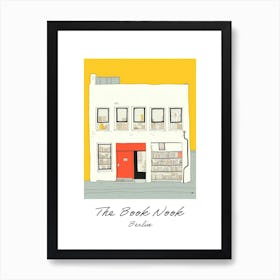 Berlin The Book Nook Pastel Colours 6 Poster Art Print