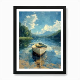 Boat On The Lake Art Print