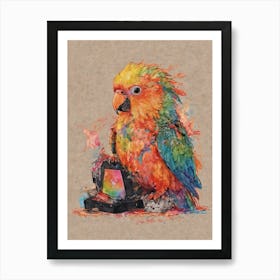 Colorful Parrot 11 Art Print