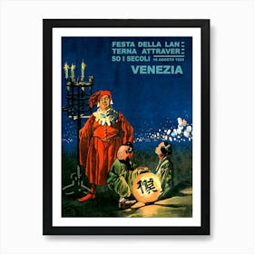 Lantern Festival In Venice, Promotional Poster Art Print