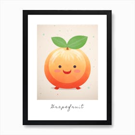 Friendly Kids Grapefruit Poster Art Print