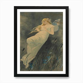 Fairy In The Grass Art Print