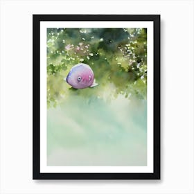 Blobfish Storybook Watercolour Art Print