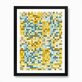 Mosaic Tile Pattern Art Print