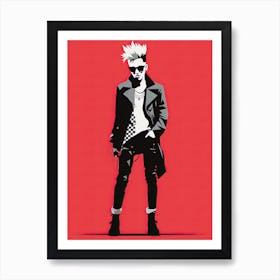 Punk Evolution Unleashed Art Print