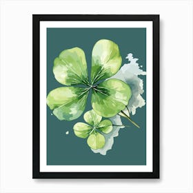 Four Leaf Clover Art Print