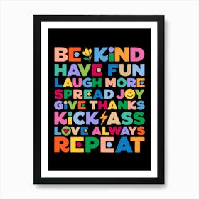 Bekind Art Print