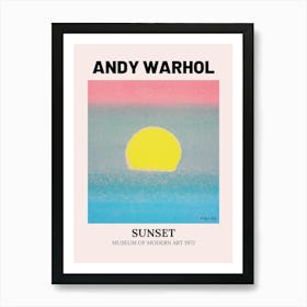 Sunset By Andy Warhol 1 Art Print