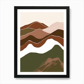 Abstract Mountains 12 Art Print