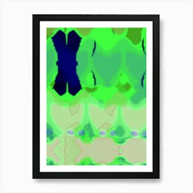 Abstract Green 2 Art Print