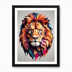 Lion Head 2 Art Print