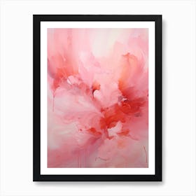 Abstract Painting Dianthus plumarius 1 Art Print