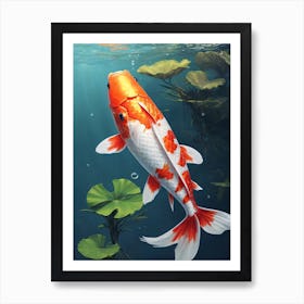 Koi Fish Painting (1) Art Print