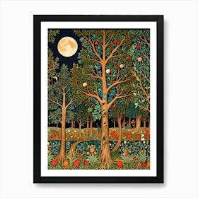 William Morris Night In The Woods 10 Art Print