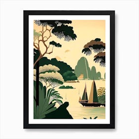 Phi Phi Islands Thailand Rousseau Inspired Tropical Destination Art Print