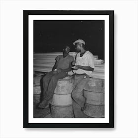 Untitled Photo, Possibly Related To Stevedores Handling Drum, New Orleans, Louisiana By Russell Lee 2 Art Print