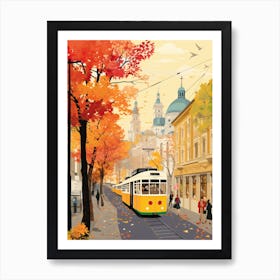 Vienna In Autumn Fall Travel Art 3 Art Print