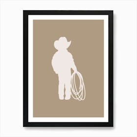 Little Cowboy - Neutral Art Print