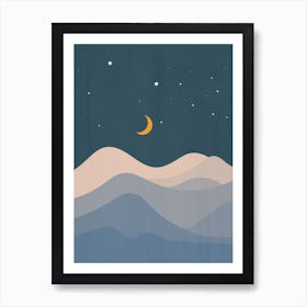 Mountain Blue Art Print