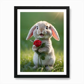 Cute Bunny 2 Art Print