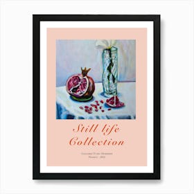 Still Life Collection Pomegranate Art Print