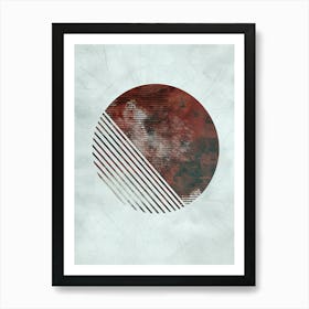 Circle With Lines, Bauhaus Art Print