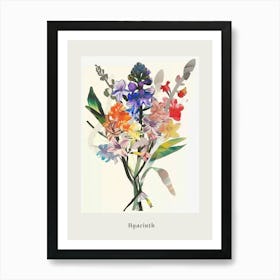 Hyacinth 2 Collage Flower Bouquet Poster Art Print