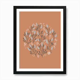 Mimosa's Round Dance [smoky red] Art Print