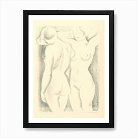 Girlfriends, Mikuláš Galanda Art Print