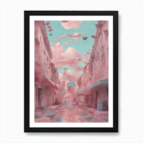 Pink City Art Print