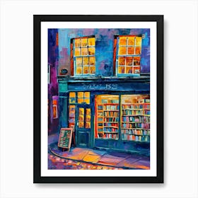 Edinburgh Book Nook Bookshop 1 Art Print