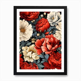 Floral Tile 1 Art Print