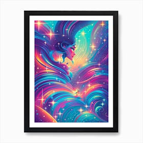 Galaxy Girl 2 Art Print