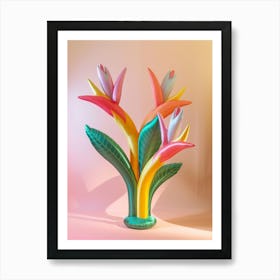 Dreamy Inflatable Flowers Heliconia Art Print