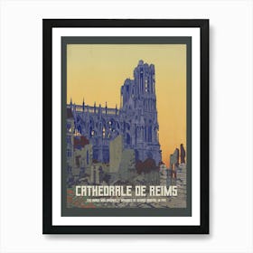 Reims Cathedral Art Print