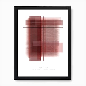 Wine Red Art Print