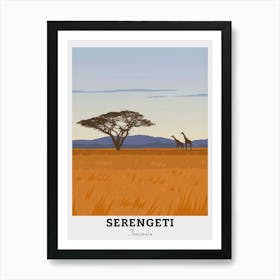 Serengeti Tanzania Travel 1 Art Print