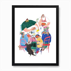 Beans And Families Art Print
