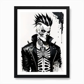 Punk skeleton Affiche