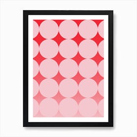 Circling Pink Art Print