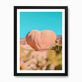 Heart Rock In Joshua Tree National Park California Art Print