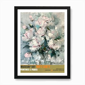 A World Of Flowers, Van Gogh Exhibition Peonies 4 Art Print