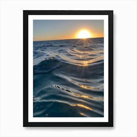 Sunrise Over The Ocean-Reimagined 3 Art Print