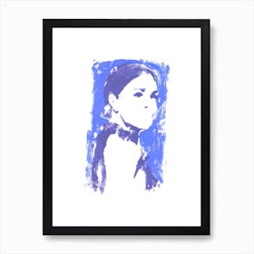 Blue Girl Art Print