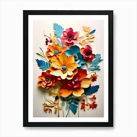 Paper Flowers 24 Art Print