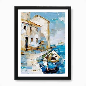 Boat By The Sea Art Print