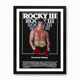 Rocky 3, Wall Print, Movie, Poster, Print, Film, Movie Poster, Wall Art, Art Print