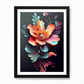 Abstract Flower 9 Art Print