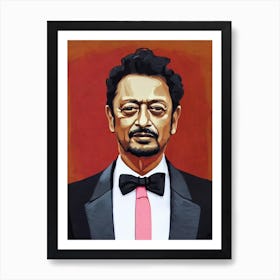 Irrfan Khan Illustration Movies Art Print