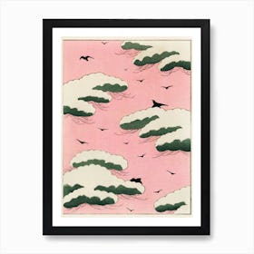 Pink Sky, Watanabe Seitei Art Print